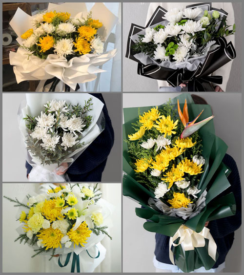 广东梅州市平远县仁居镇井下村白事花束代送